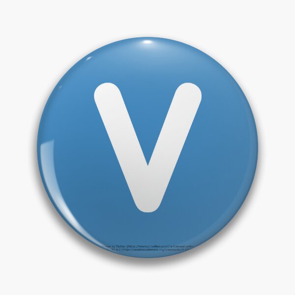 Item preview, Letter V Emoji designed and sold by VeryRandomShop.
