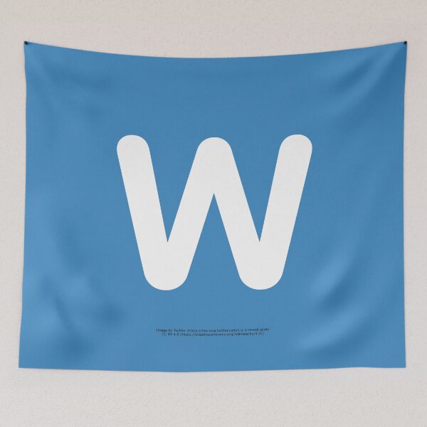 Item preview, Letter W Emoji designed and sold by VeryRandomShop.