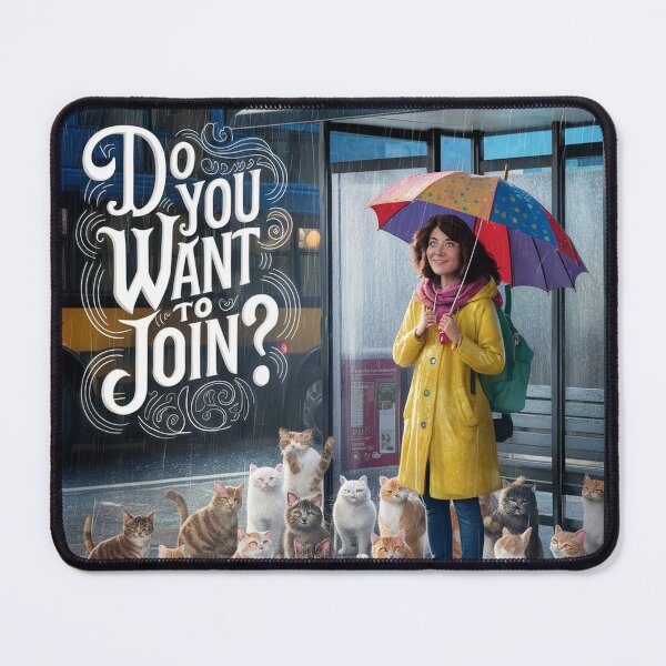 Item preview, Woman and cats - A Bus stop designed and sold by lavka-xd.