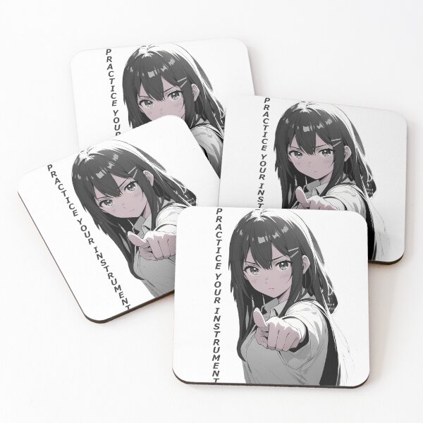 Item preview, Practice your instrument, anime cute girl design designed and sold by katerynaS99.