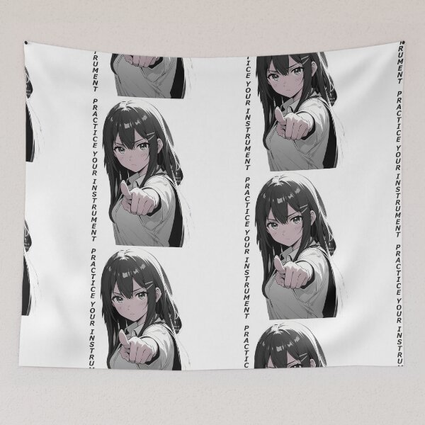 Item preview, Practice your instrument, anime cute girl design designed and sold by katerynaS99.
