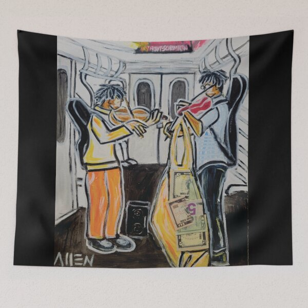 Item preview, Violinist. Painting, Violin Painting, NYC Violinist, New York Violinist, Subway Violinist, Violin Wall Art, Abstract Violinist, Abstract Violin,   designed and sold by iMobb06.