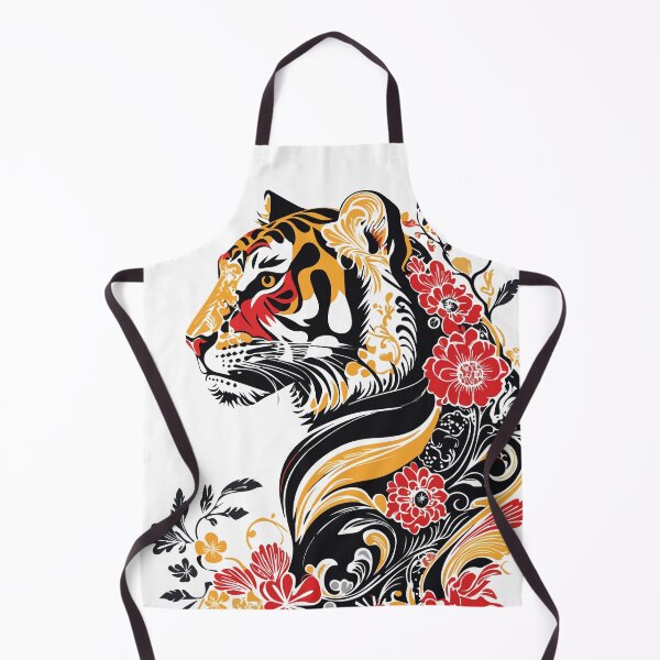 Item preview, Art Nouveau - Tiger and flowers designed and sold by ArtNouveau-Deco.