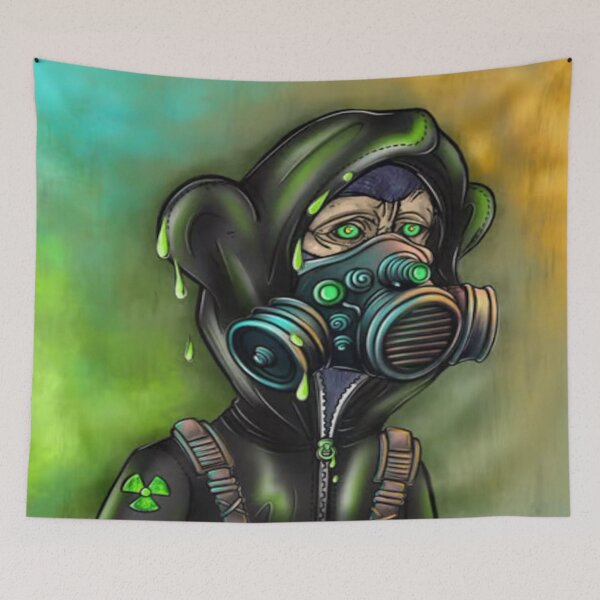 Item preview, Radioactive waste Ape with mask designed and sold by DeFi Ape Gang.