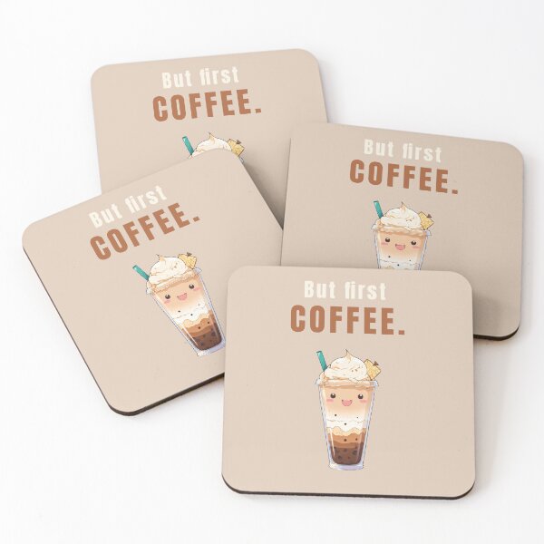 Item preview, Iced coffee quotes kawaii design designed and sold by La Loca.