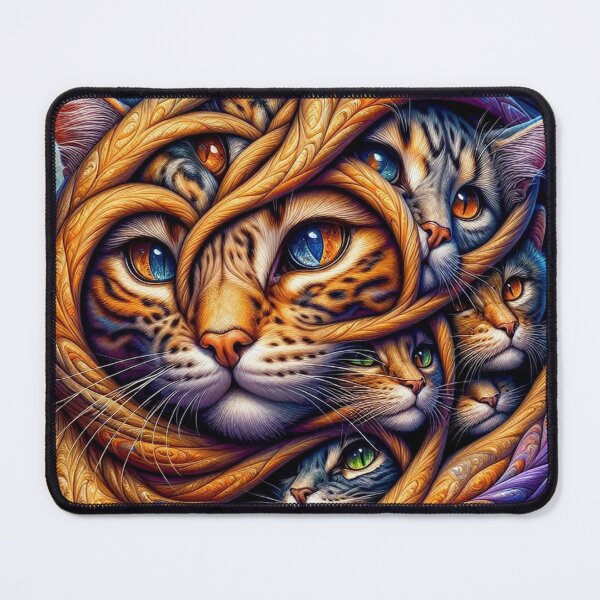 Item preview, Intertwined Cats designed and sold by purplesensation.