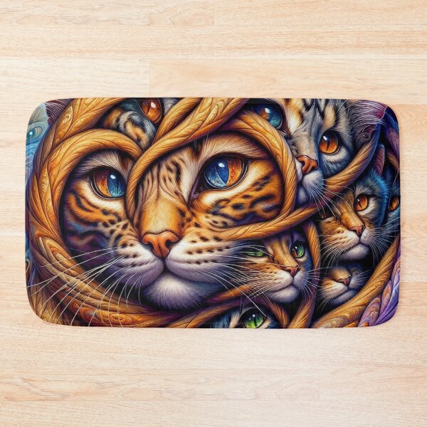 Item preview, Intertwined Cats designed and sold by purplesensation.