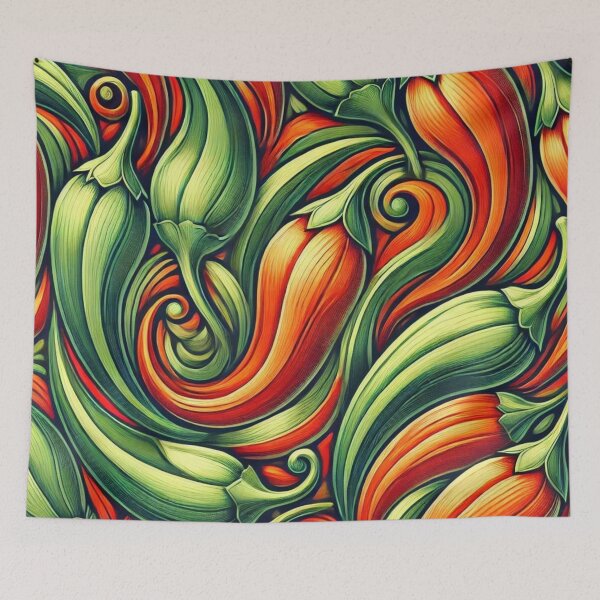 Item preview, Spicy Jalapeño Absract Vegetable Design designed and sold by TribalioDesigns.