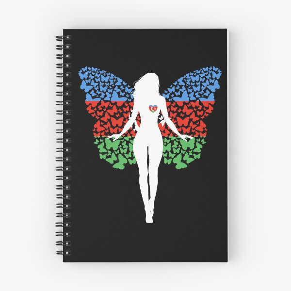 Item preview, Azerbaijan Girl Flag Roots Pride Butterfly designed and sold by ZNOVANNA.