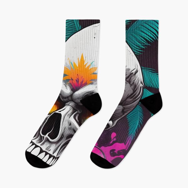 Item preview, Tropical Skater Skull designed and sold by MatrixTattoo.