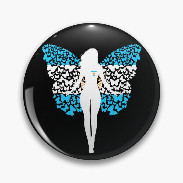 Item preview, Argentina Girl Flag Roots Pride Butterfly designed and sold by ZNOVANNA.