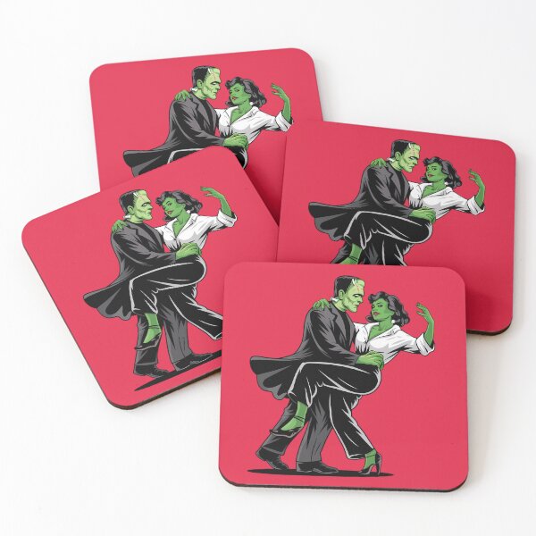 Item preview, frankenstein & His bride - Spooky Season Dance.  designed and sold by GoldyFoWaves.