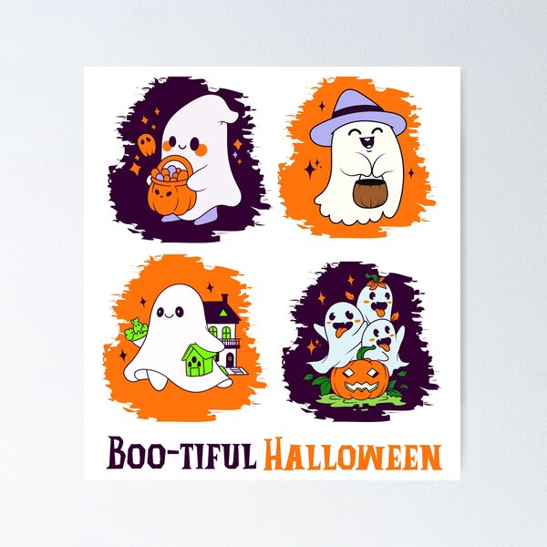 Item preview, Boo-tiful Halloween Ghost – Cute & Spooky Design designed and sold by Tee Nook Store.