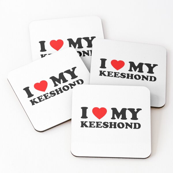 Item preview, I Love My Keeshond Heart Dog Gift designed and sold by Guarddogdrive.