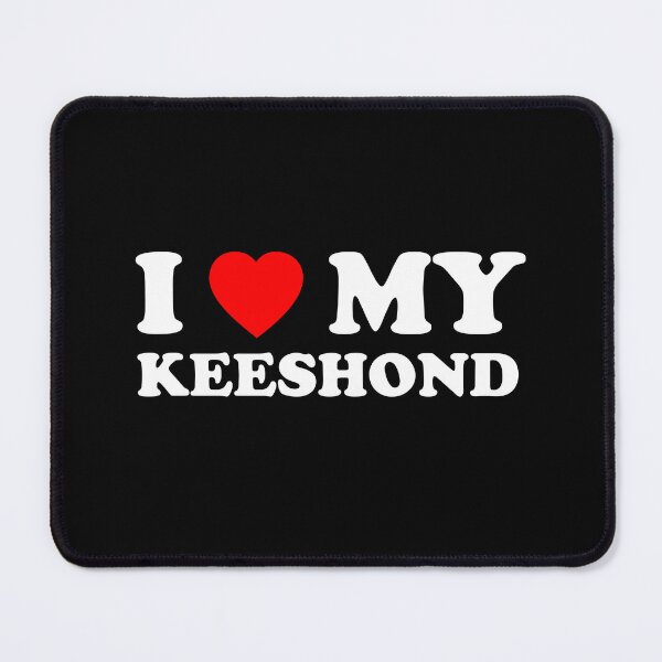 Item preview, I Love My Keeshond Heart Dog Gift designed and sold by Guarddogdrive.