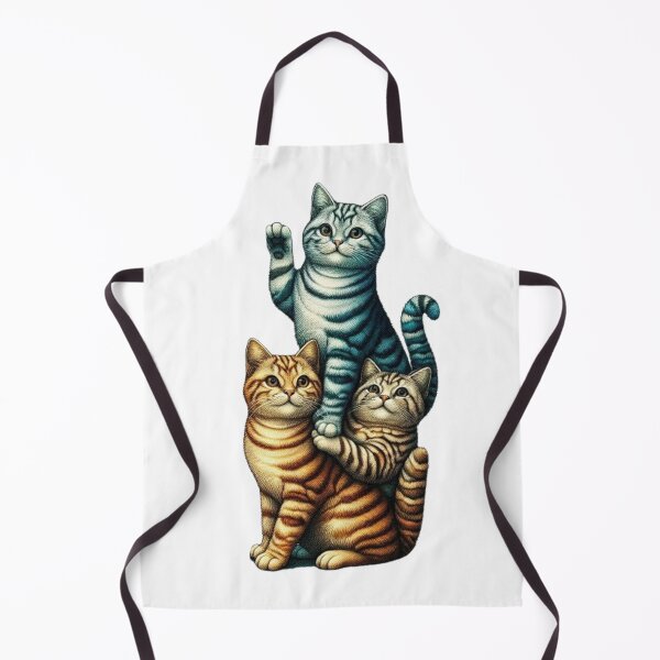 Item preview, “Feline Totem: Three Cats in Balance” designed and sold by CHRIST5000.