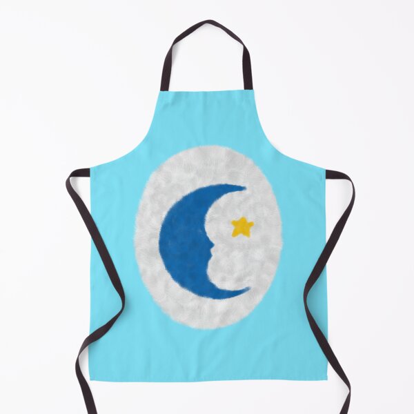 Item preview, Retro Care Belly Design with Crescent Moon and Star Icon designed and sold by andabelart.