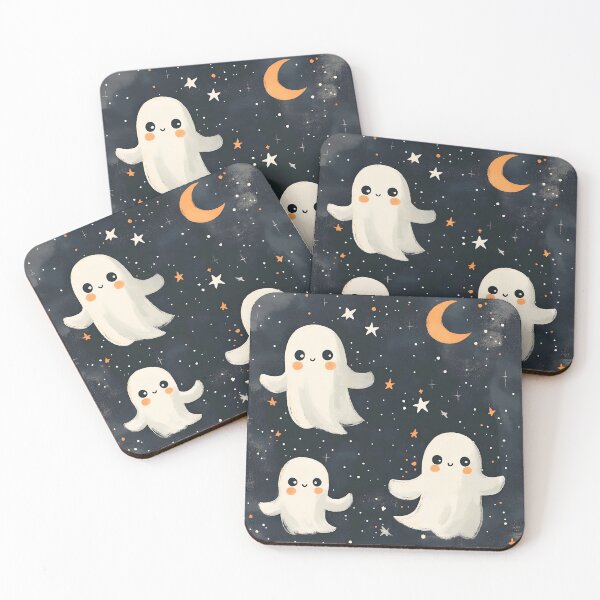 Item preview, Cute Spooky Ghosts At Night designed and sold by DreamyLemons.