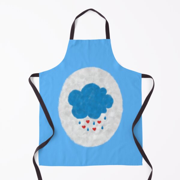 Item preview, Retro Care Belly Design with Blue Cloud and Rain Icon designed and sold by andabelart.