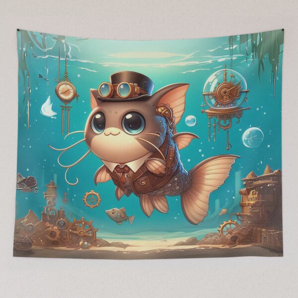Item preview, Steampunk Catfish designed and sold by Sillytoe.