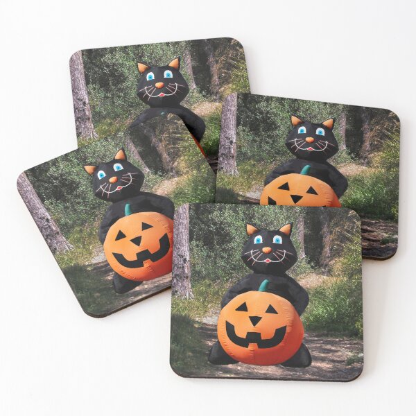 Item preview, Halloween Cat in the Woods designed and sold by heatherfriedman.