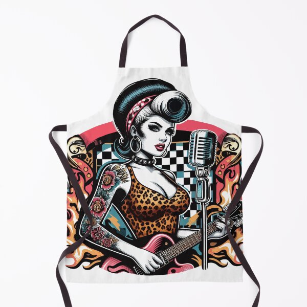 Item preview, Retro Rockabilly Girl designed and sold by PulpVintage.