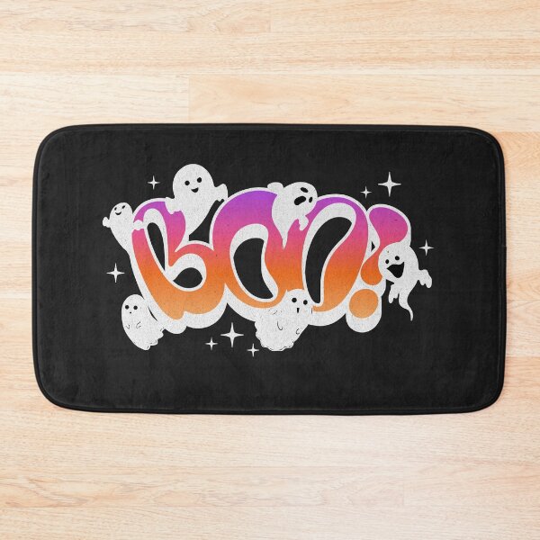 Item preview, Boo! Cute Halloween Ghosts and Groovy Pink Typography designed and sold by Mariana Piana.