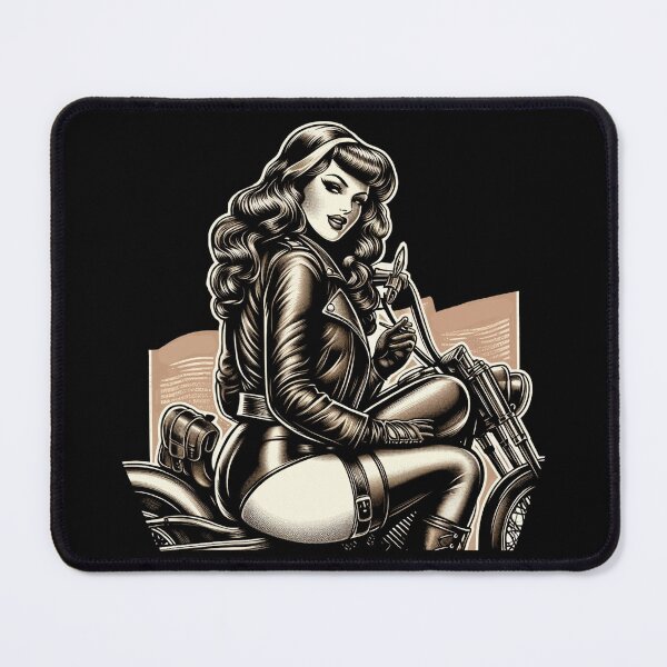 Item preview, Hot Biker Girl designed and sold by PulpVintage.