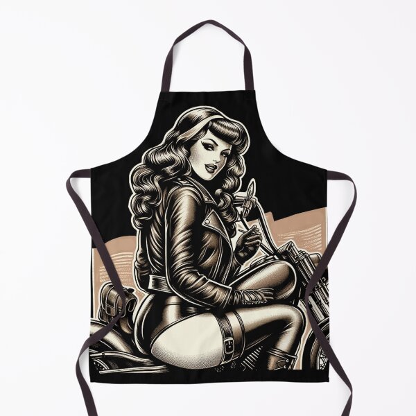 Item preview, Hot Biker Girl designed and sold by PulpVintage.