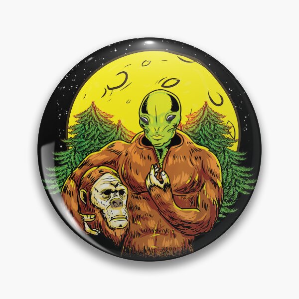 Item preview, Alien and Bigfoot designed and sold by SinfamousTwo.