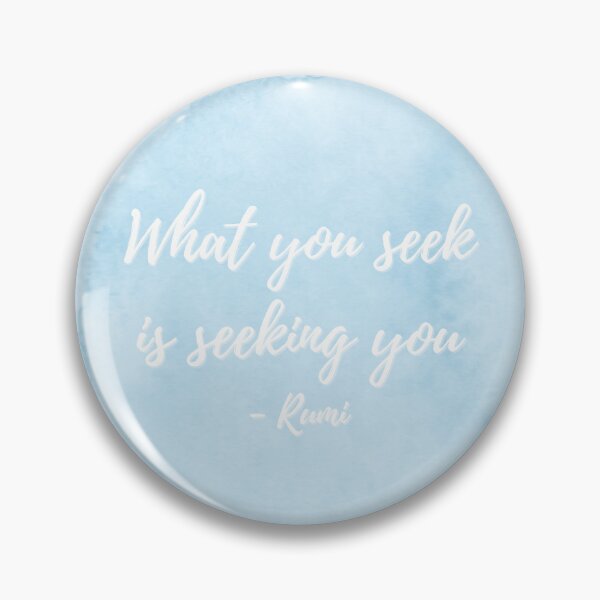 Item preview, What You Seek Is Seeking You - Rumi Poetry Watercolor designed and sold by Ellodee.