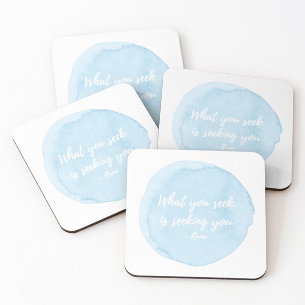 Item preview, What You Seek Is Seeking You - Rumi Poetry Watercolor designed and sold by Ellodee.