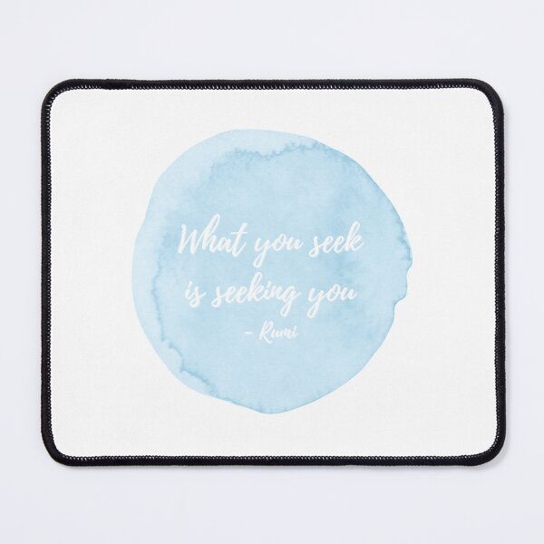 Item preview, What You Seek Is Seeking You - Rumi Poetry Watercolor designed and sold by Ellodee.