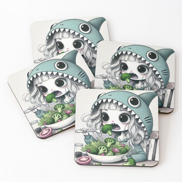 Item preview, Eat your vegetables-Shark designed and sold by II0FU5.