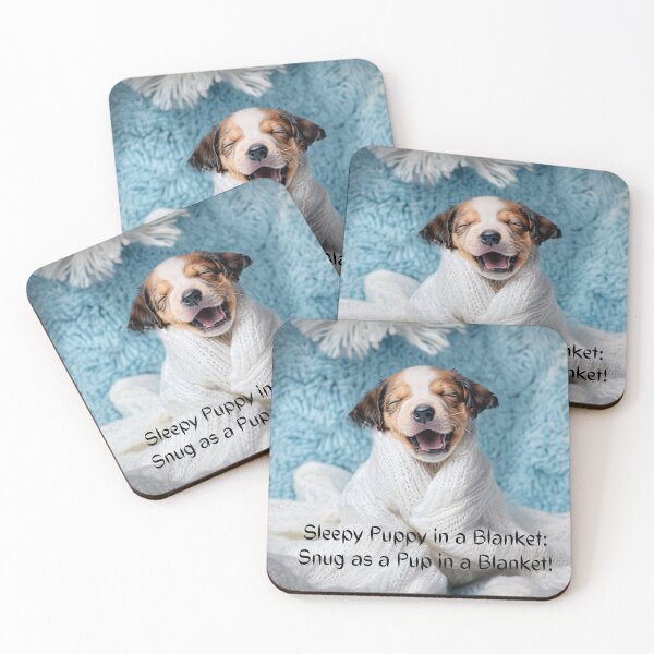 Item preview, Sleepy puppy and Blanket designed and sold by Ethanabban.