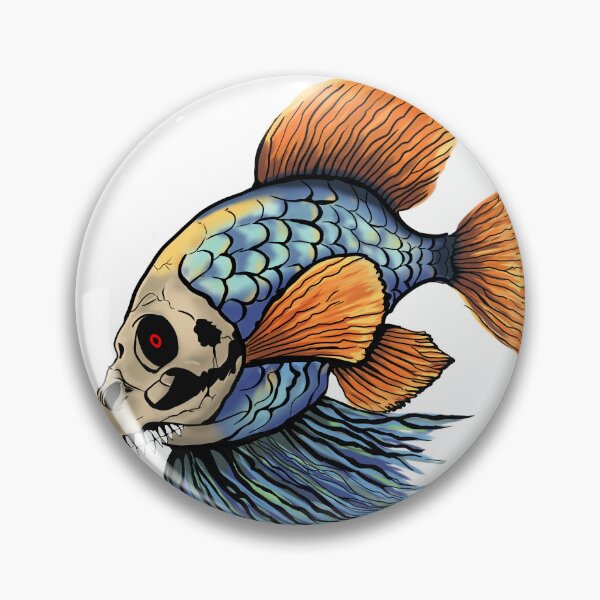 Item preview, GFX-2 Eerie Goldfish Skull designed and sold by oversea.