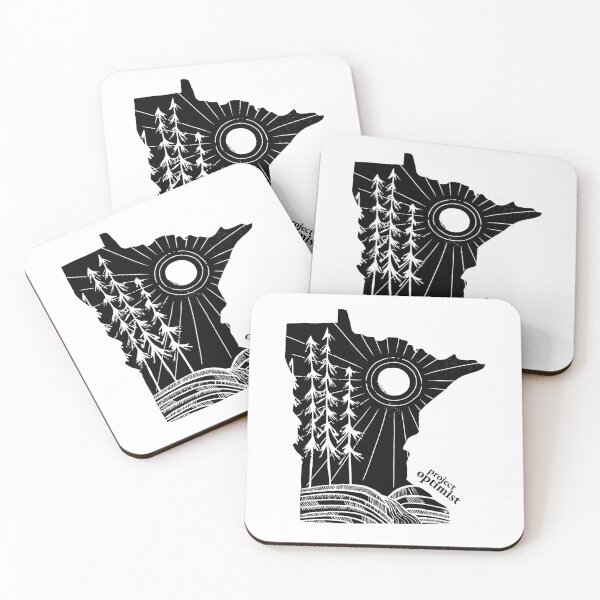 Item preview, Minnesota print: Sun, trees, fields, and stream designed and sold by theoptimistmn.