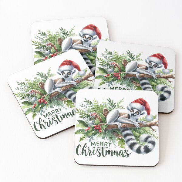 Item preview, Christmas Lemur designed and sold by maximinano100k.