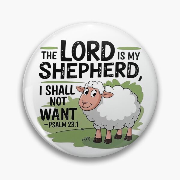 Item preview, The Lord is My Shepherd, I Shall Not Want, Psalm 23:1 designed and sold by Faithloveshop.