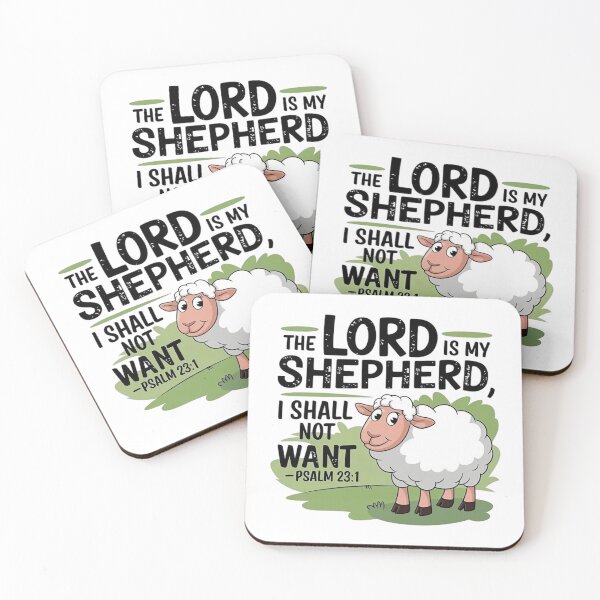 Item preview, The Lord is My Shepherd, I Shall Not Want, Psalm 23:1 designed and sold by Faithloveshop.