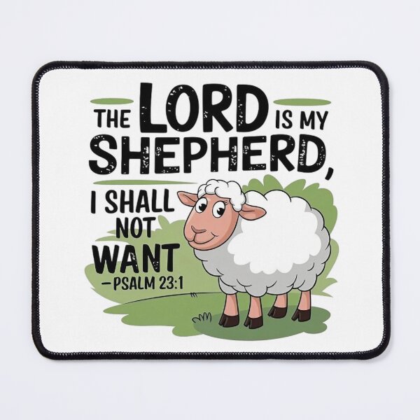 Item preview, The Lord is My Shepherd, I Shall Not Want, Psalm 23:1 designed and sold by Faithloveshop.