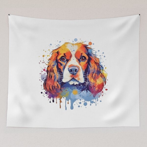 Item preview, Cavalier King Charles Spaniel | Colorful Watercolor Design #3 designed and sold by MatsurexDesigns.