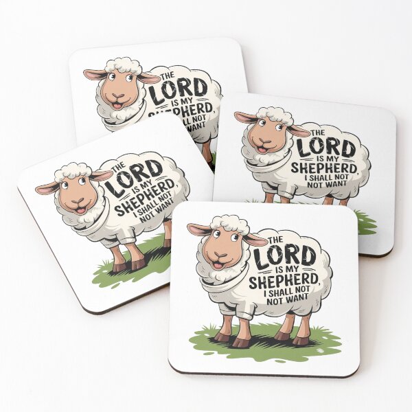 Item preview, The Lord is My Shepherd, I Shall Not Want, Psalm 23:1 designed and sold by Faithloveshop.