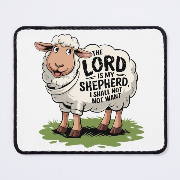 Item preview, The Lord is My Shepherd, I Shall Not Want, Psalm 23:1 designed and sold by Faithloveshop.