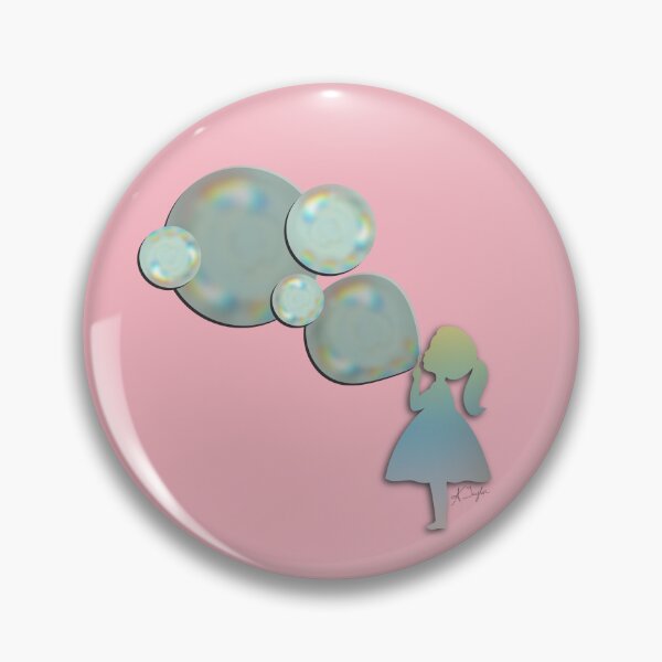 Item preview, Girl Blowing Bubbles designed and sold by the-coin-jar-co.