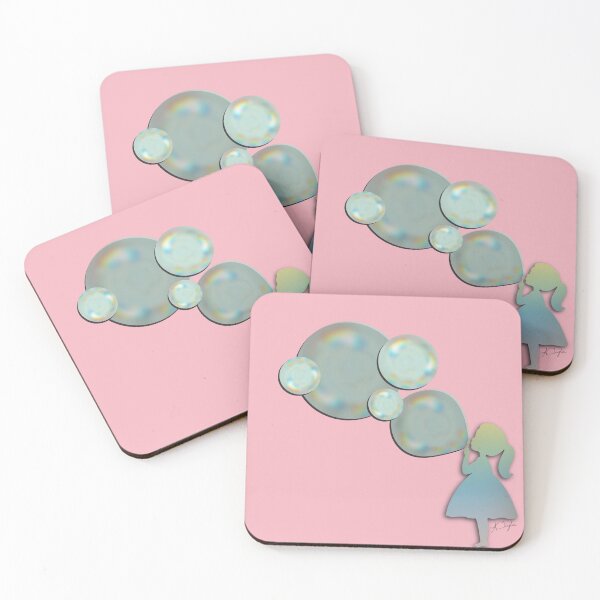Item preview, Girl Blowing Bubbles designed and sold by the-coin-jar-co.