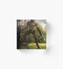Skyrim Spriggan Fan Art Poster Acrylic Block