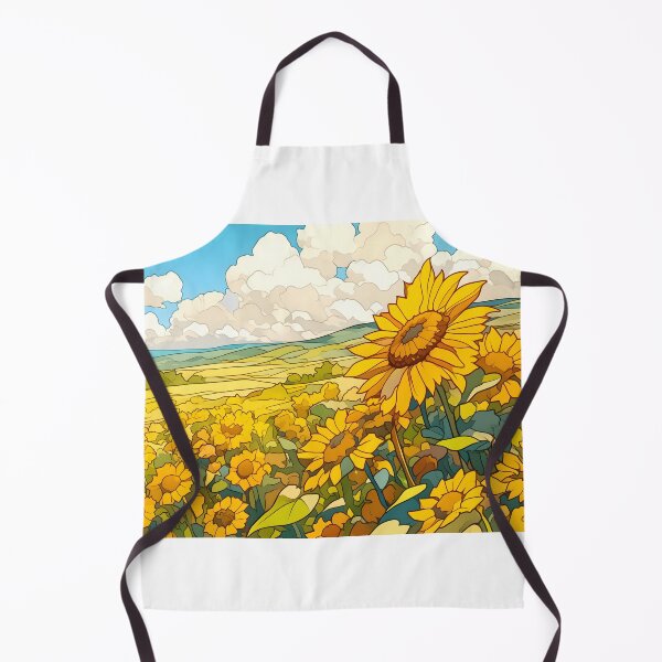 Item preview, Stained Glass of Golden Sunflower Field designed and sold by Cozirlax.