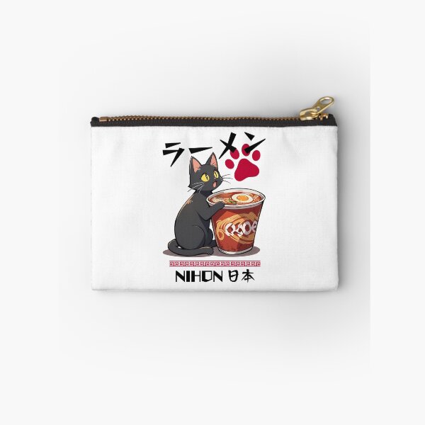 Item preview, Black Cat Eating Cup Ramen designed and sold by Musashi1996Art.