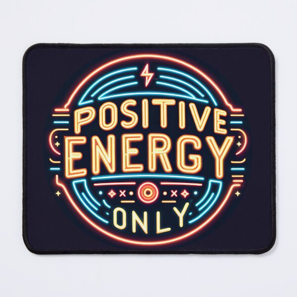 Item preview, Positive energy only, typography designed and sold by maxmaj.